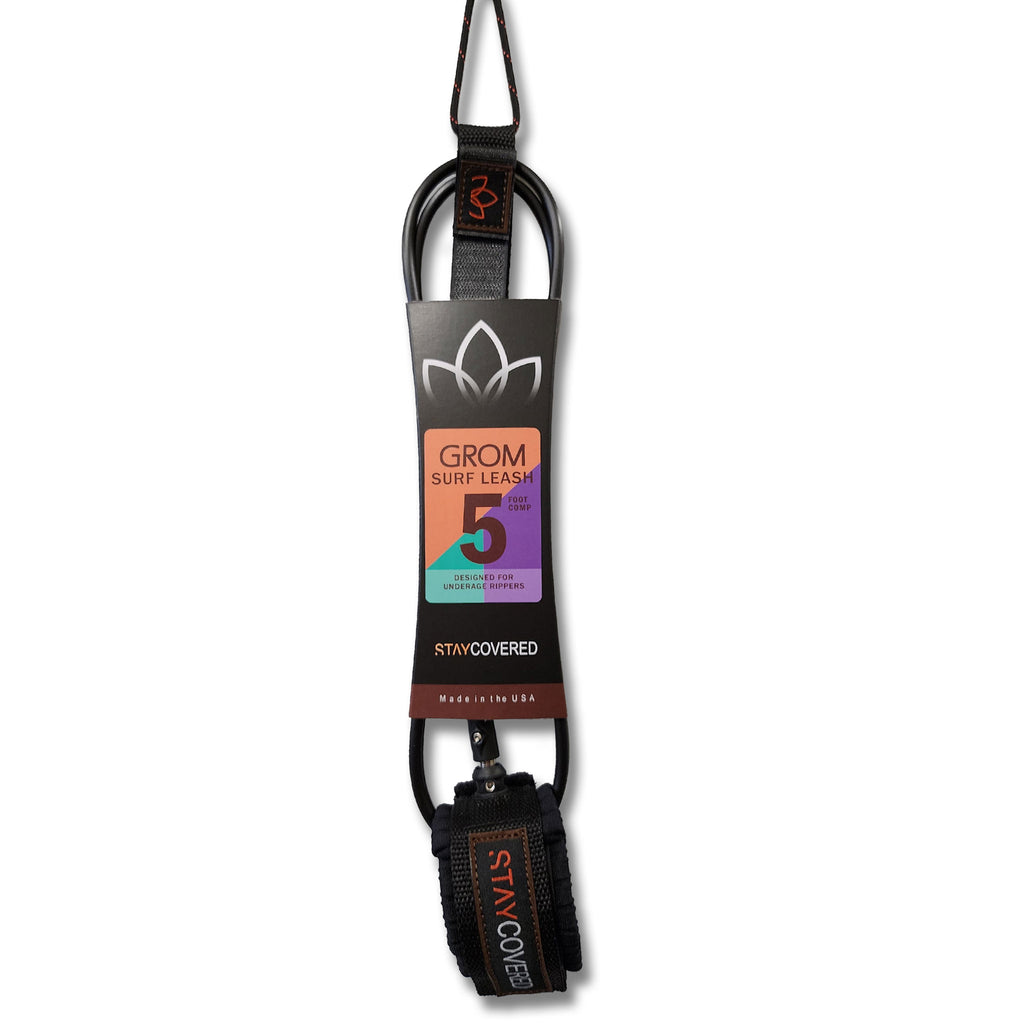 Grom Surf Leash 5ft 6ft Stay Covered